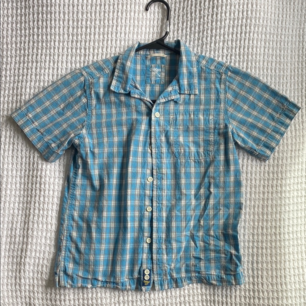 Blue Plaid Shirt